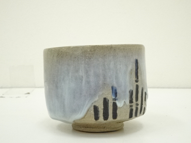 Ｓ８６１　建水　『赤膚焼』『尾西楽斎造』　共箱　茶道具 y-52-0609.jpg